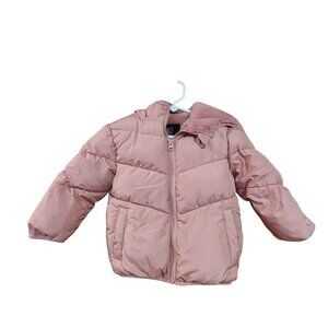 Kids SwissTech Pink Puffer Jacket With Hood 2T